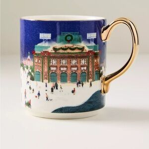 Anthropologie Holiday in the City Boston Stoneware Mug
